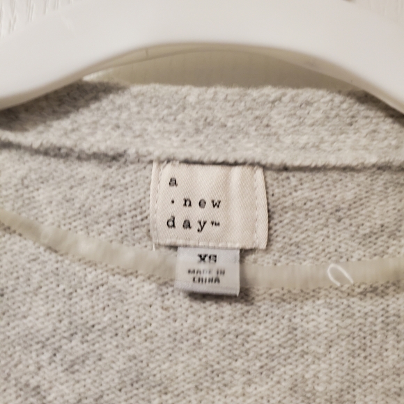 A New Day Cardigan Sweater- Grey/Pink/White (Size XS) - Picture 2 of 16
